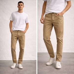 American Eagle Outfitters Slim Chino Pants in Tan